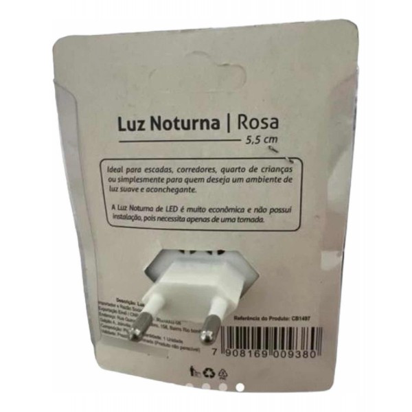 Luz Noturna Led Formato Flor 127/220v Iluminação Suave