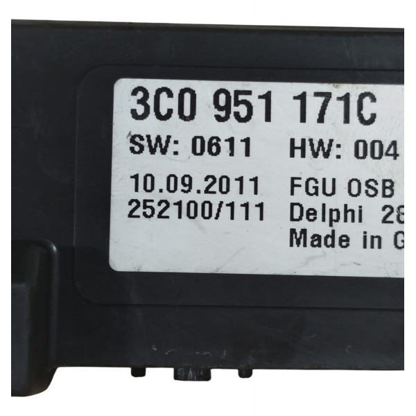 Sensor Alarme Vw Jetta Passat 2.0 2011 A 2015 3c0951171c