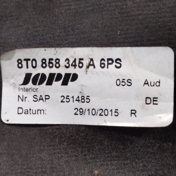 Acabamento Superior Chave Seta Audi A5 13 Á 16 8t0858345a